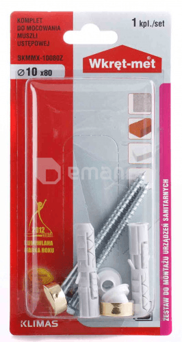 სამაგრი უნიტაზის Wkret-met BKMMX-10080Z 10x80 მმ ოქროსფერი