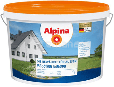 დისპერსიული საღებავი Alpina Die Bewährte für Aussen 2.5 ლ