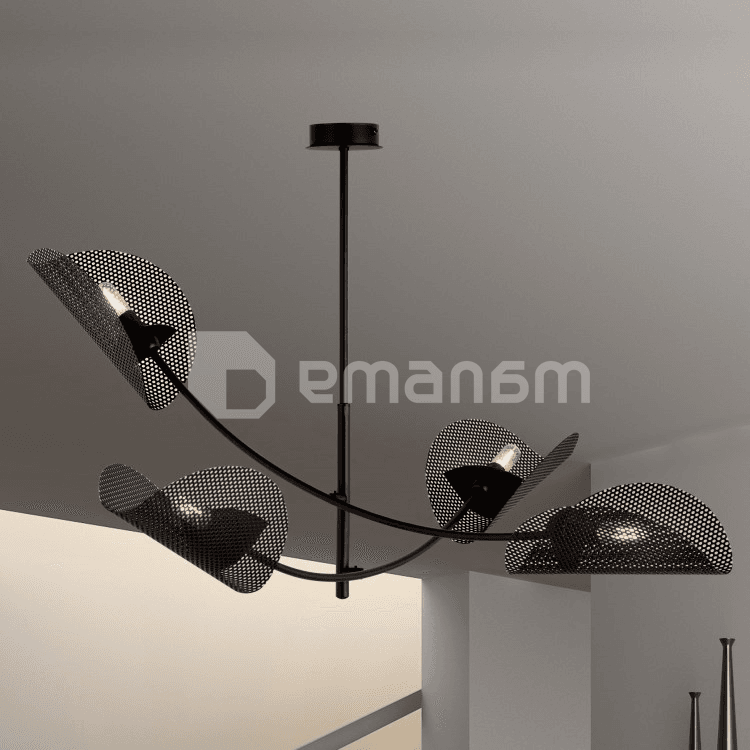 ჭაღი EMIBIG GLADIO 4 E14 4x MAX 40W შავი