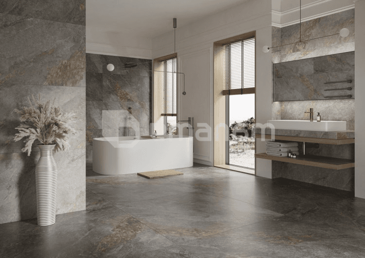 კერამოგრანიტი Cerrad GRES AURIC LIGHT GREY RECT. 1197x597x8