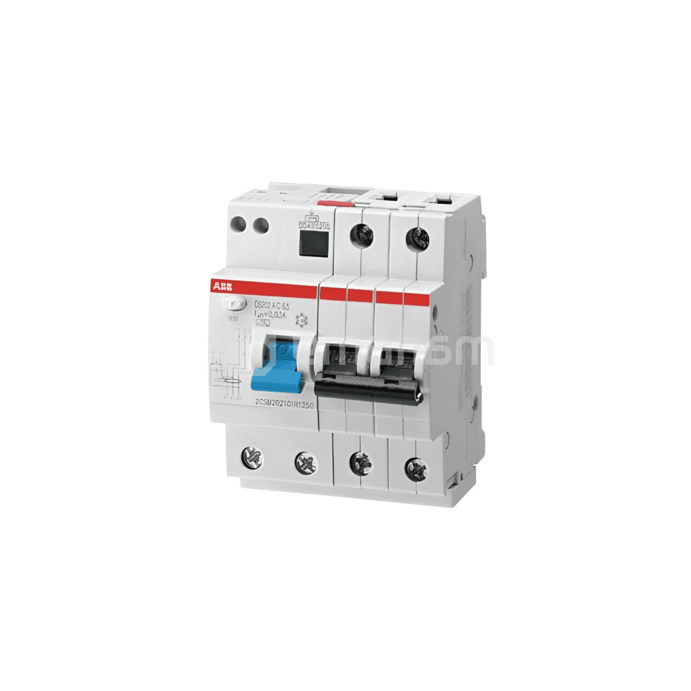 მოდულური დიფერენციალური ამომრთველი ABB 230 V AC 6kA 40A 30mA 2 P