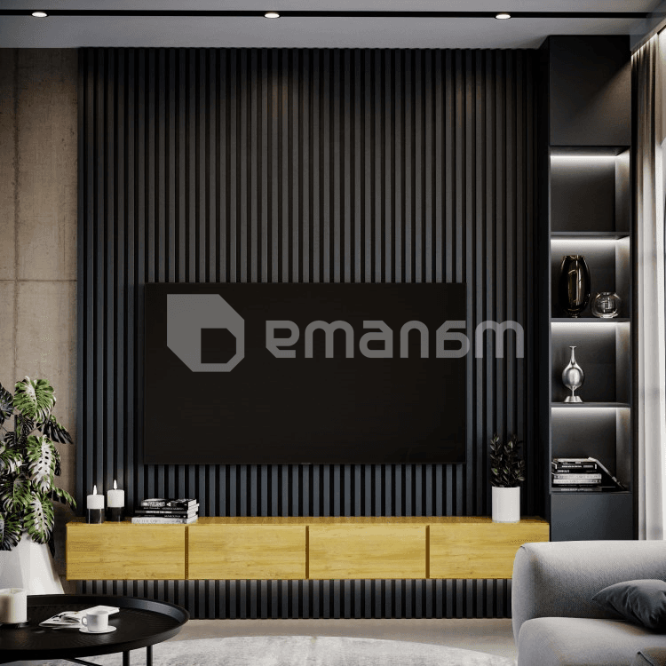 დეკორატიული რეიკა Lamele3D Dark Navy 2750x40x30 მმ
