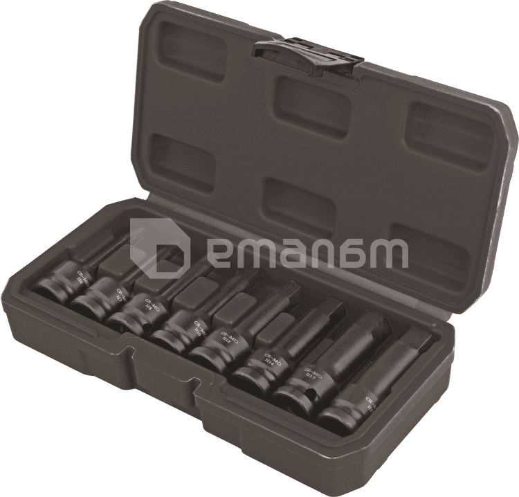 ბიტების ნაკრები მაგნიტური, დარტყმითი Topmaster 338801 H6-H19 8 ც