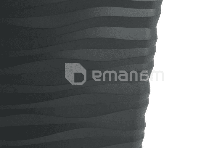 პლასტმასის ქოთანი ყვავილებისთვის FORM PLASTIC Sahara Dunes Slim square 3950-014 Ø30 ანტრაციტი