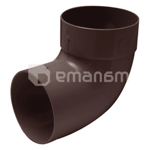 მილის მუხლი ერთმუფტიანი RainWay 100 მმ 67° ყავისფერი