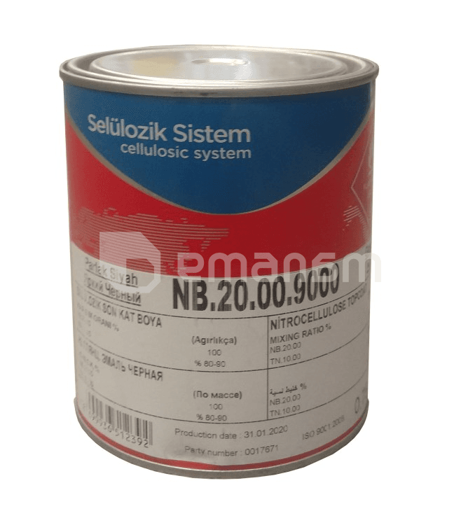 ემალი ნიტრო Polchem NB.20.00.9000 0.75 ლ პრიალა შავი