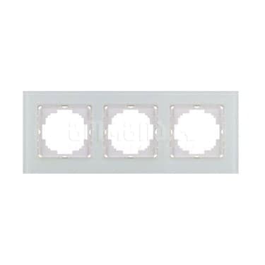 მინის სამიანი ჩარჩო alegra white - 25WH0093