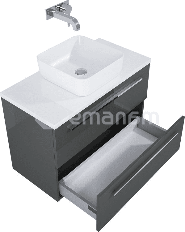 ტუმბო ჩამოსაკიდი Elita Kwadro Plus 166771 79.6x39.6 anthracite