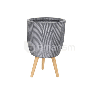 ქოთანი კერამიკული Mega Collections Lowa Leggs Egg Pot Washed 12ლ