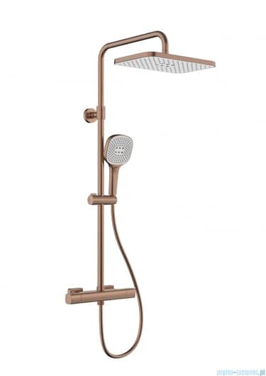 საშხაპე სისტემა შემრევით Malaga Rose Gold Thermostat
