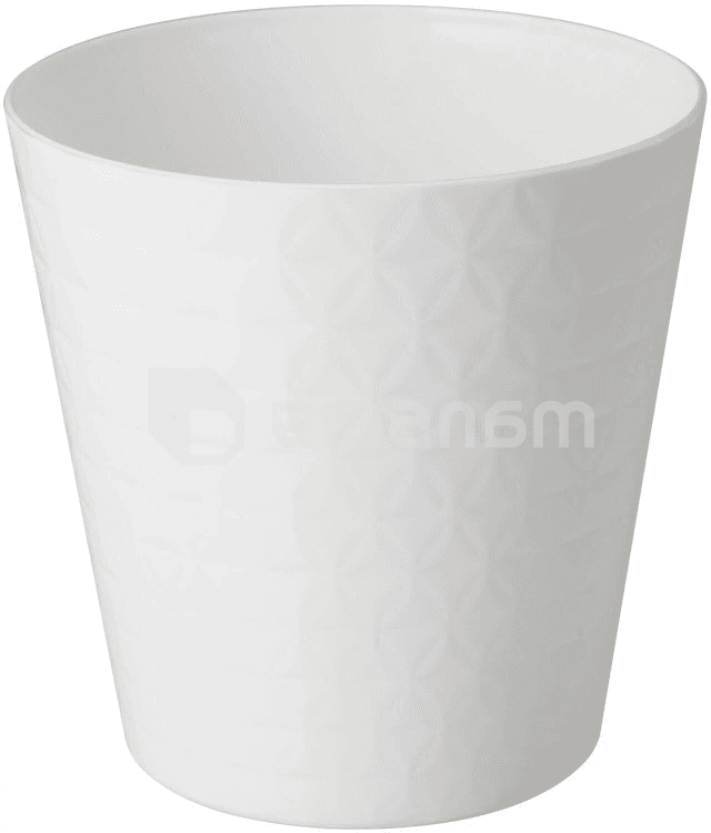 პლასტმასის ქოთანი FORM PLASTIC Diamond petit 3730-011 Ø15 თეთრი