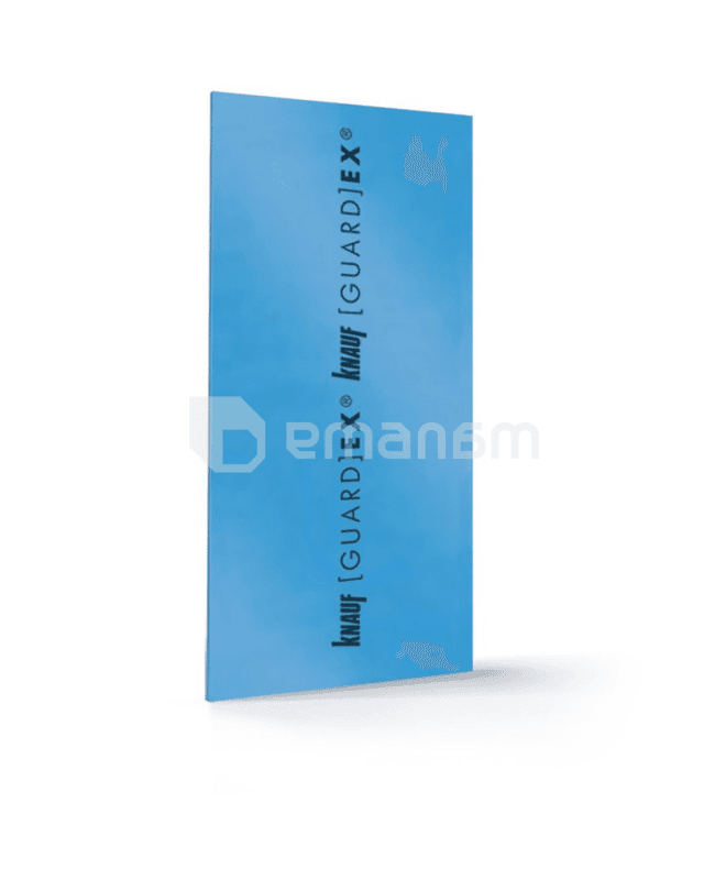 თაბაშირ-მუყაოს ფილა Knauf Guardex GM-FH 1R 12,5x1200x2400 მმ