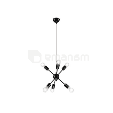 ჭაღი Lamkur RUBY LM 6.121 Black 6xE27 60W