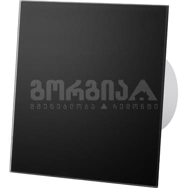 აბაზანის გამწოვის პანელი შავი მინა