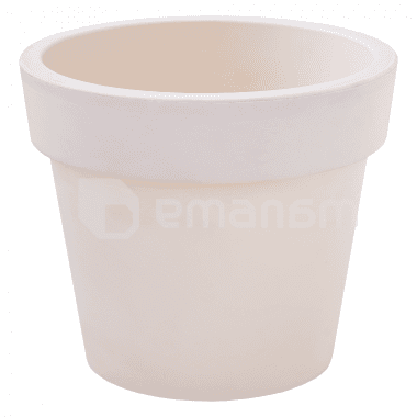 პლასტმასის ქოთანი Aleana Gamma 26x22სმ თეთრი ვარდი 7 ლ