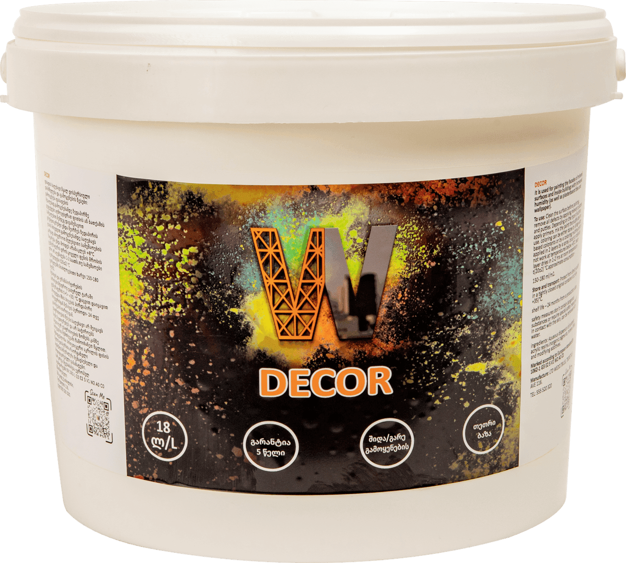 Decor საღებავი 18ლ, RAL-6027