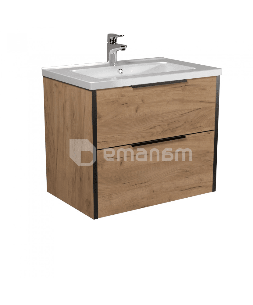 აბაზანის ტუმბო ხელსაბნით LINE Craft 70-А wood Rodeo 70 სმ