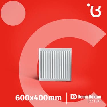 ფოლადის პანელური რადიატორი 600X400 T22  25 DD +