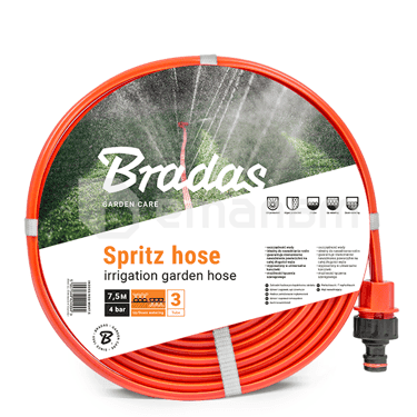 შლანგი სპრინკლერული 3 არხიანი BRADAS Spritz Hose WSH7.5 7.5 მ