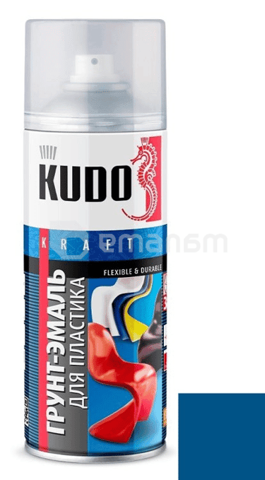 გრუნტი-ემალი პლასტმასისთვის Kudo KU-6009 520 მლ ლურჯი