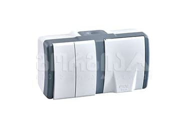 ჩამრთველი ორიანი +როზეტი გარე IP54 OCTANS - 154-020001-182