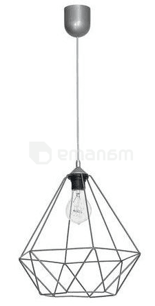 საკიდელი LUMINEX 1 Basket ნაცრისფერი 7216 E27 1x MAX 60W