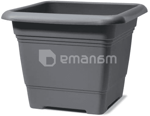 ეზოს პლასტმასის ქოთანი Scheurich 326/33 Metallic Grey