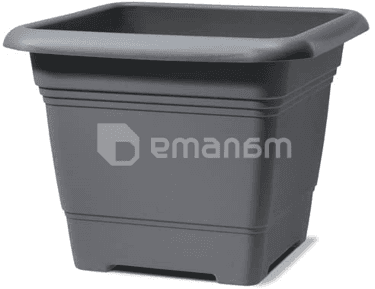 ეზოს პლასტმასის ქოთანი Scheurich 326/33 Metallic Grey