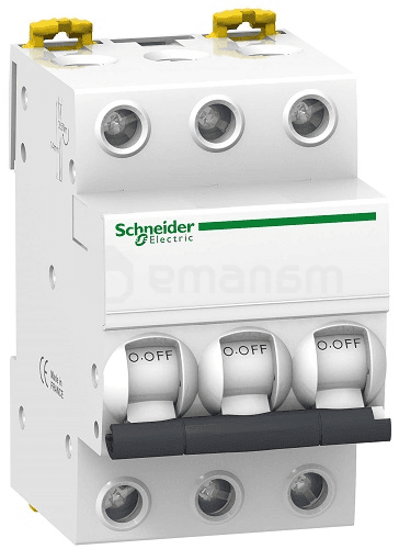 ავტომატური ამომრთველი Schneider Electric 6kA 50A 3P C A9K24350