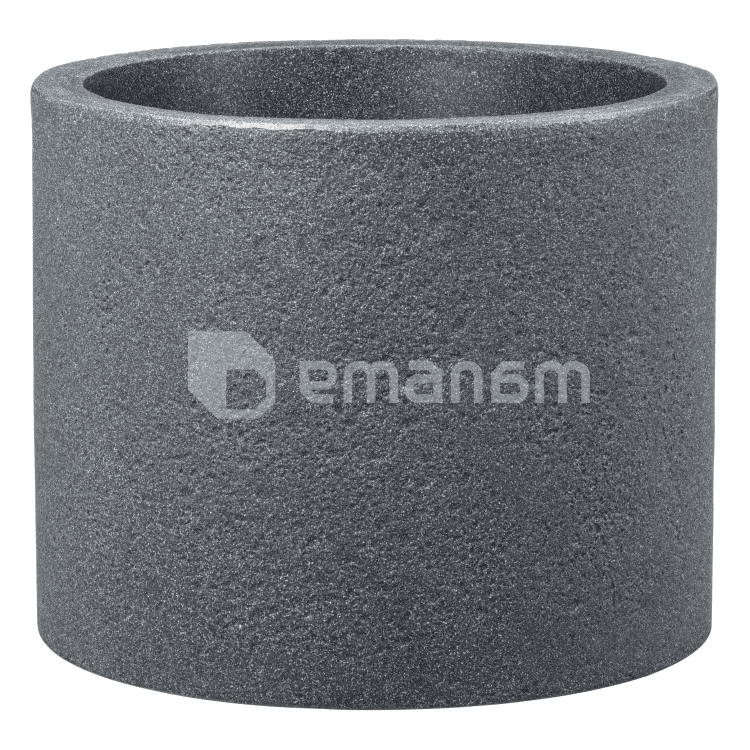 ქოთანი ეზოს პლასტმასის Scheurich 130/30 Riva Schwarz granit 14 ლ
