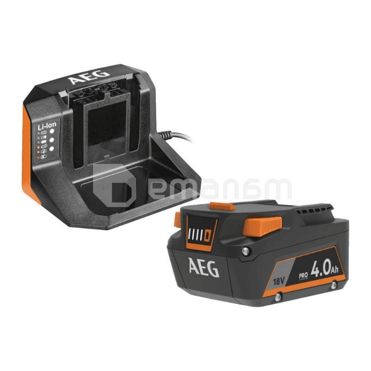 აკუმულატორი და დამტენი მოწყობილობა AEG SETL1840S 18V 4.0 Ah