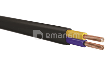 კაბელი SAKCABLE H05VVH2-F 2x0.75 20 მ.