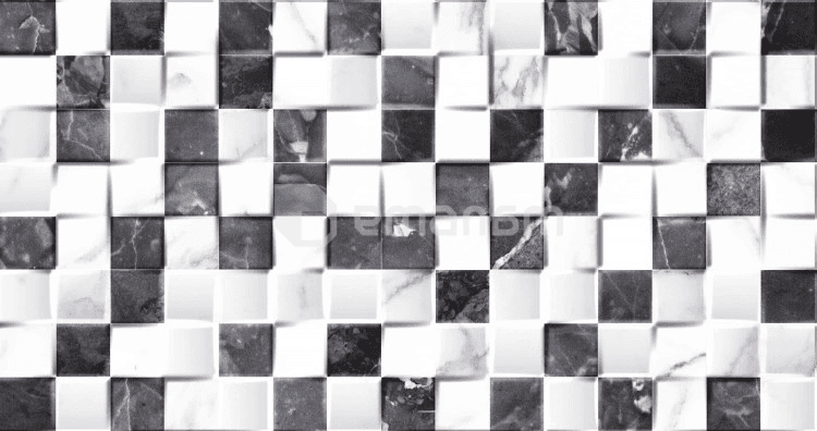 კაფელი Halcon Ceramicas Palatina Kubic Blanco 300x600 მმ