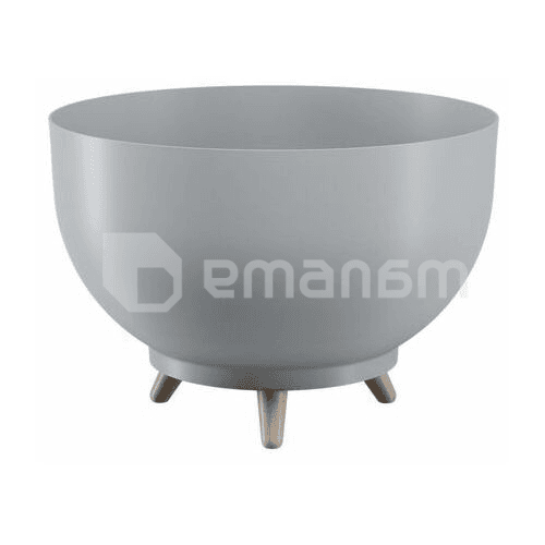 საყვავილე ქოთანი ფეხებით FORM PLASTIC Bowl Satina 30 პლატინა