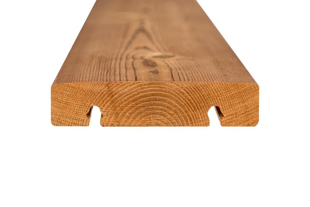 დეკის პროფილი, Thermo-pine /intence/ desking D45J  26*118*3900 სოსნოვსკის ფიჭვი M2: 0.4602