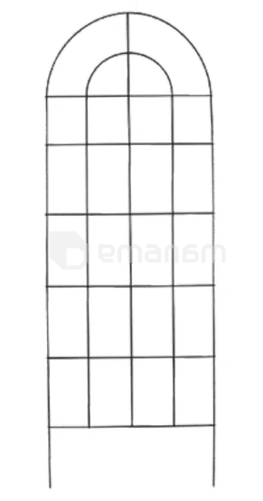 მცოცავი ყვავილების საყრდენი Metallurgica Buzzi Framework type A 60xh175 სმ