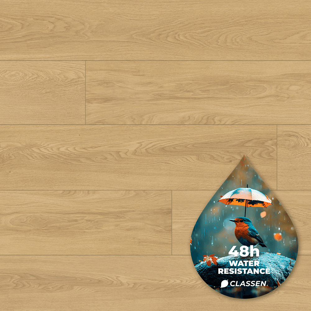 ლამინატი წყალმდგრადი Classen Elegance Tradition Oak Cremona 1285x192x8 AC5/33 4V