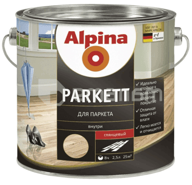ლაქი Alpina Parkett 537846 2.5 ლ პრიალა