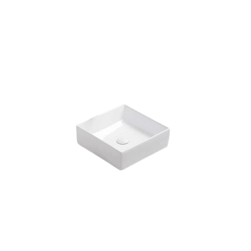ხელსაბანი დასადგამი Pate Square 78570B(35) Glossy თეთრი