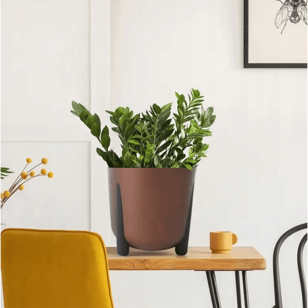ქოთანი ყვავილის Lamela FRIDA 180 round planter - copper 3,3L