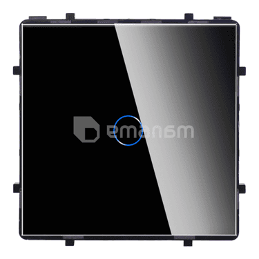 ჩამრთველი ჩარჩოს გარეშე სენსორით Socket Elegant Wireless Wi-Fi 1 შავი