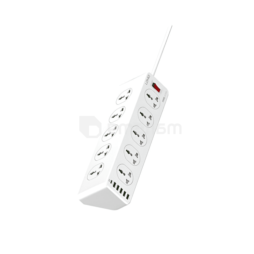 ქსელის ფილტრი LDNIO SC10610 10 2м 2500W 6 USB PD+QC