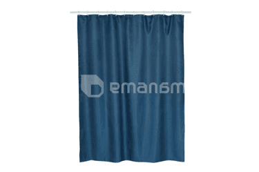 აბაზანის ფარდა Bisk Rist polyester 180x200 Blue Navy