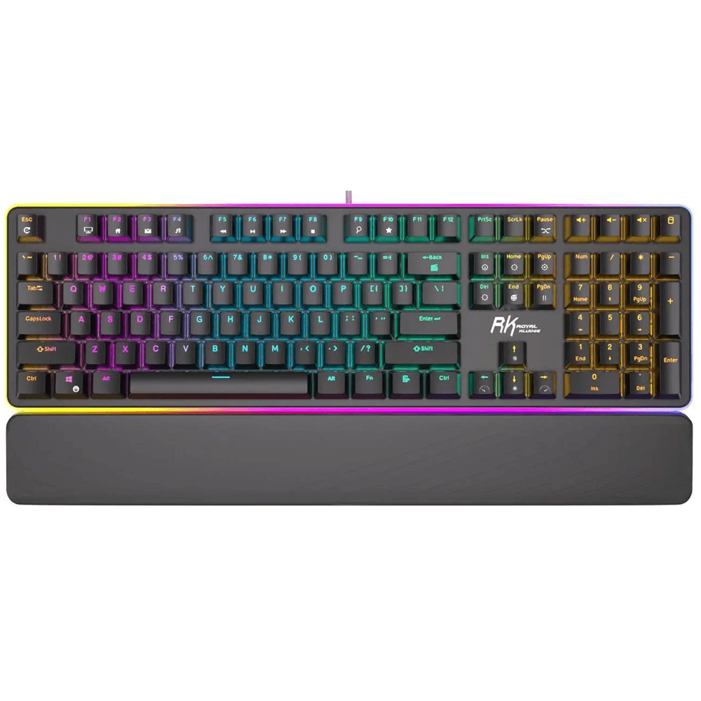 კლავიატურა Royal Kludge RK918 Mechanical Keyboard, Blue switch, Wired, USB, Black