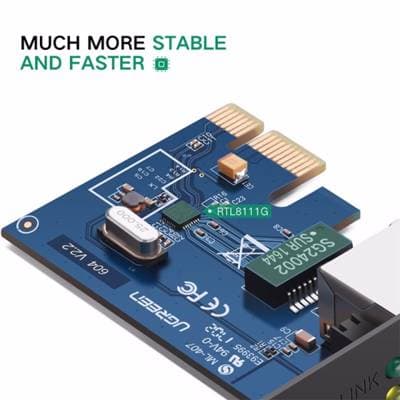 ქსელის ადაპტერი UGREEN US230 (30771) Gigabit 10/100/1000Mbps PCI Express Network Adapter