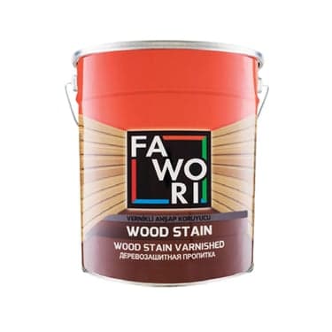 0.75ლ ხის ლაქი ბუნებრივი  მუქი მუხისფერი FAWORI WOOD STAIN RUSTIK KOYU MESE