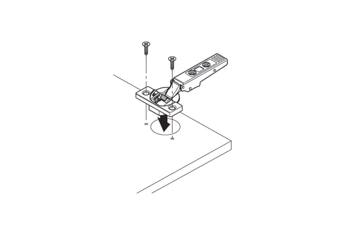 ბანჯ3506 ანჯამა კლიპ+ბლუმ. პროფილური ფასადის 32მმ. 71ბ9550