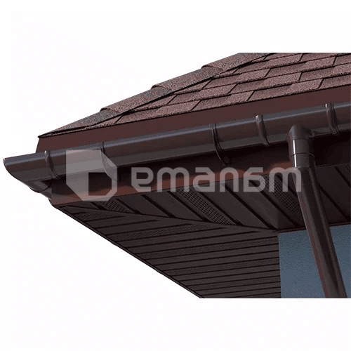ღარის კრონშტეინი Technonicol 125/82 PVC ყავისფერი