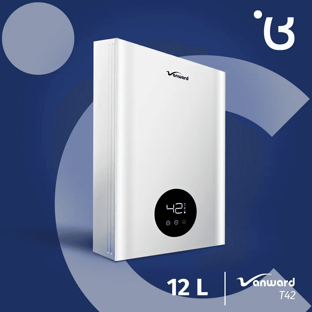 გაზის წყლის გამაცხელებელი 12 ლტ JSG12GT-T42 Vanward  კოაქსალური მილით