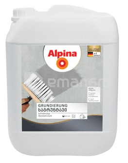 გრუნტი Alpina Grundierung 10 ლ თეთრი